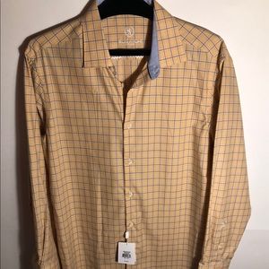 Bugatchi Uomo, Mens Dress Shirt Size 16.5 Neck